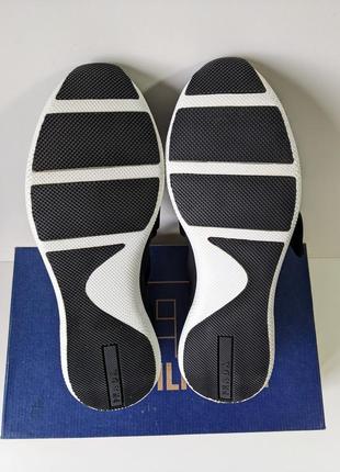 ❗️❗️❗️кроссовки prada navy blue neoprene multicolor logo strap slip-on sneakers 41 г. оригинал3 фото