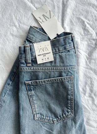 Zara джинси straight fit 34, zara жіночі джинси 381 фото