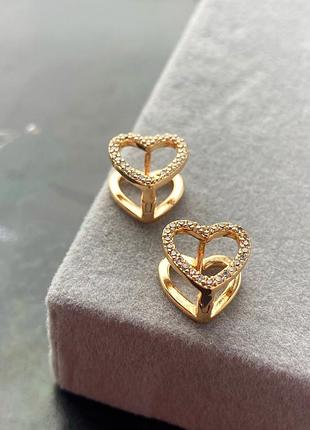 Серьги из мед.золота