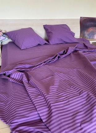Однотонное постельное белье фиолетовый сиреневый2 фото