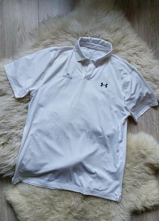 💙💖💚 суперское белое поло under armour оригинал