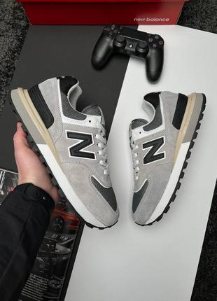 Мужские кроссовки new balance prm classic gray black sand1 фото