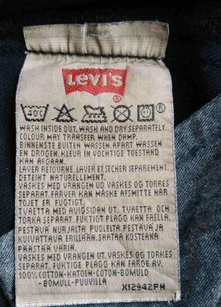 Джинсы levi's 501 чёрные brittany original размер 33/32, новые8 фото