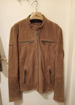 Ексклюзивна шкіряна курточка від бренду superdry (japan). розмір: s