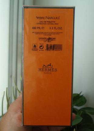 Hermes hermessence ambre narguile парфум 100 мл. нові