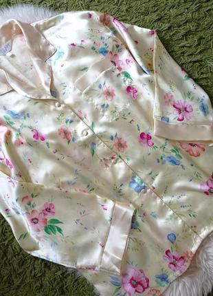 Верх піжами в квітковий принт bi lady silk