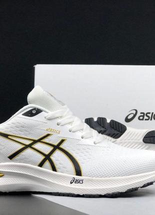 Чоловічі спортивні білі кросівки сітка  в стилі asics gel-excite 10 🆕 асикс2 фото