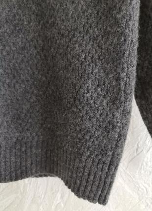 Теплесенткий вовняний базовий светр джемпер від massimo dutti4 фото