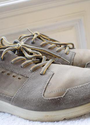 Кожаные туфли мокасины сникерсы кроссовки ecco р. 43 28 см3 фото