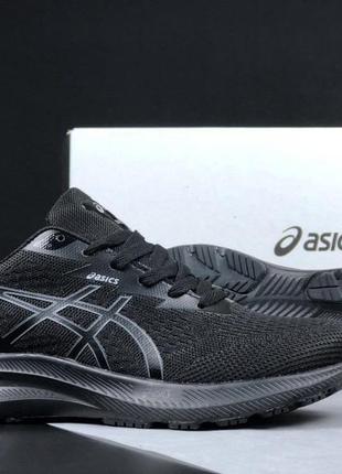 Чоловічі спортивні чорні кросівки сітка  в стилі asics gel-excite 10 🆕 асикс3 фото