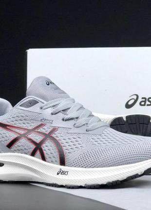 Чоловічі спортивні сірі кросівки сітка  в стилі asics gel-excite 10 🆕 асикс6 фото