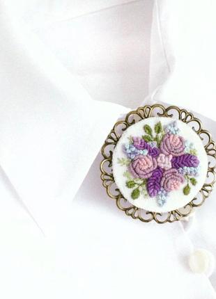 Маленькие фиолетовые серьги с лавандой летние украшения с цветами6 фото