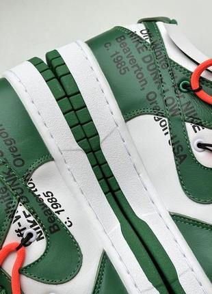 Кроссовки nike x off-white dunk low pine green ct0856-1009 фото