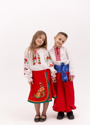 Традиционный национальный украинский костюм для девочки5 фото