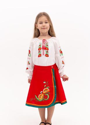 Традиционный национальный украинский костюм для девочки8 фото