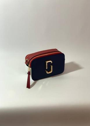 Популярная женская сумка кросс боди marc jacobs  коробка якобс текстиль ремешок