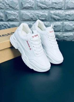 Reebok кроссовки женские белые на каждый день размеры 36-41