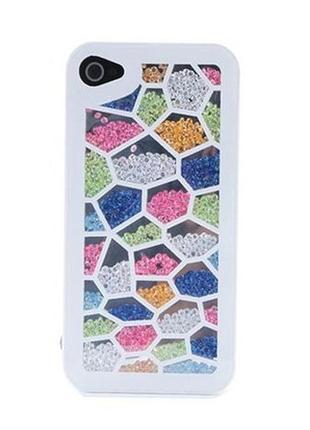 Чохол з камінням swarovski для iphone 4 і 4s