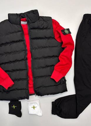 Набор: жилет (6 цветов ) + свитшот штаны stone island+
2 пары носочка в подарок!2 фото