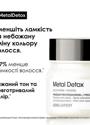 Маска для волос l'oreal professionnel serie expert metal detox anti-deposit protector mask7 фото