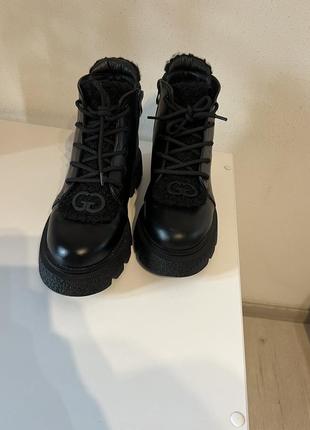 Ботинки сапоги ботинки зимние натуральные2 фото