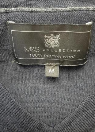 Базовий новий англійський якісний джемпер 100% мерінос wool4 фото