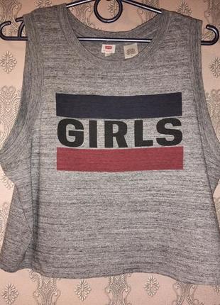 Женский топ серый levis girls1 фото