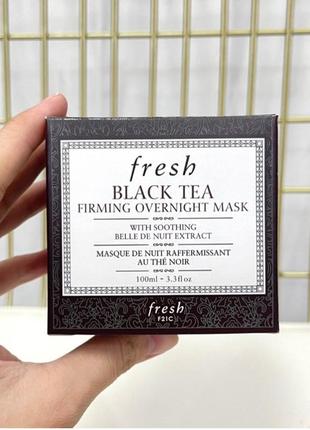 Укрепляющая ночная маска с комплексом черного чая fresh black tea firming overnight mask 100мл1 фото