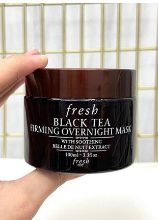 Укрепляющая ночная маска с комплексом черного чая fresh black tea firming overnight mask 100мл3 фото