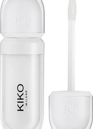Kiko milano lip volume 02 transparent прозорий блиск для губ з ефектом збільшення об'єму