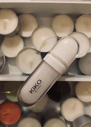 Kiko milano lip volume 02 transparent прозорий блиск для губ з ефектом збільшення об'єму7 фото