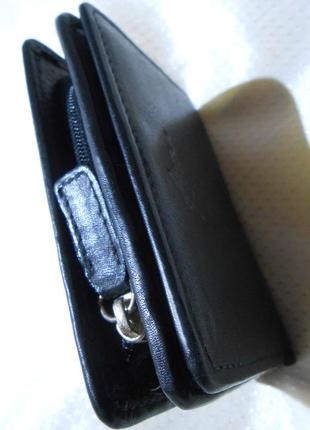 Унисекс сша! компактный кожаный кошелёк на молнии для монет карт купюр3 фото