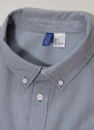 Симпатичная шведка / тенниска / рубашка на короткий рукав с принтованными вставками от h&amp;m4 фото