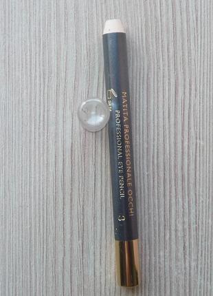 Олівець для очей collistar professional eye pencil 3 acciaio сірий тестер2 фото
