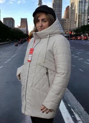 Женская демисезонная куртка большого размера:  50 52 54 56 58 605 фото