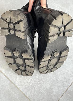 Зимние ботинки ботинки женские черные8 фото