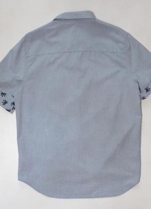 Симпатичная шведка / тенниска / рубашка на короткий рукав с принтованными вставками от h&amp;m6 фото