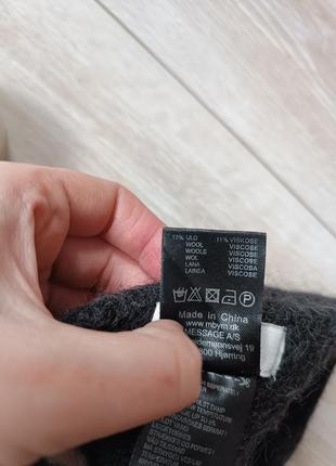 Тепла вязана повязка нв голову / альпака / вовна /віскоза