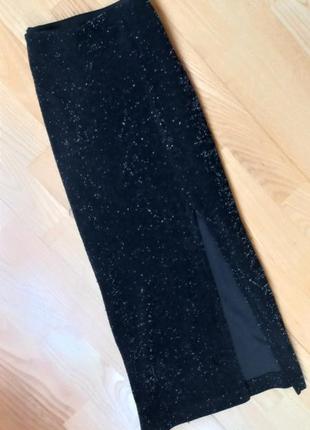 Блестящая юбка карандаш с размером sinsay черная юбка миди юбка в обтяжку   синсей