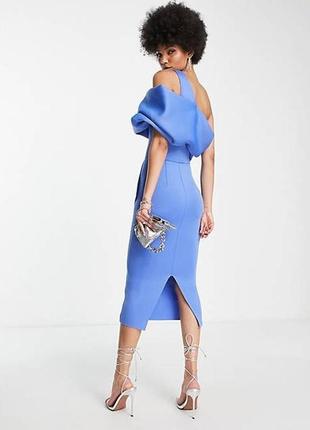 Елегантна сукня міді з оригінальним дизайном2 фото