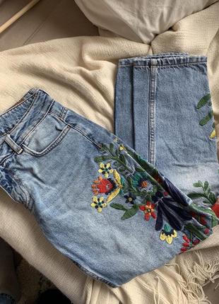 Вишиті джинси zara6 фото