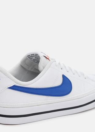 Кеди дитячі nike court legacy (gs) da5380-101 38 (5.5y) white/game royal-black (0194954531571)3 фото