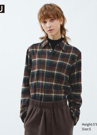 Фланелевая рубашка uniqlo