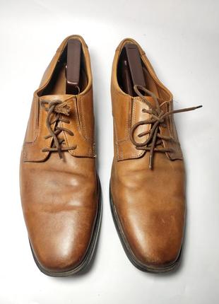 Туфли мужские кожаные коричневого цвета от бренда clarks 462 фото