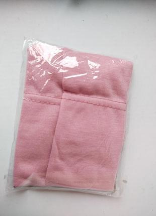 Боне (шапочка) на резинке розовая6 фото