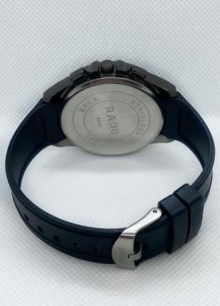 Годинник чоловічий наручний кварцовий з каучуковим ремінцем чорний ( код: ibw890b )4 фото