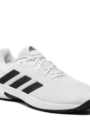 Кросcoвки adidas courtjam control m gw2984 cloud white/core black/cloud white оригинал1 фото