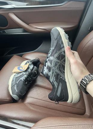 Мужские кроссовки asics gel venture 6 black khaki4 фото