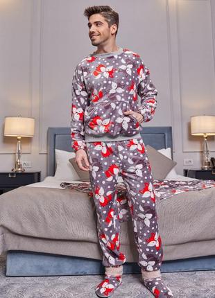 Махровая мужская пижама, фемелилук3 фото