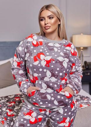 Махровая теплая пижама фемелилук5 фото